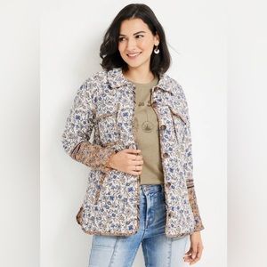 Maurice’s Floral Quilted Shacket, Medium